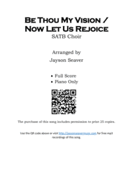 Be Thou My Vision / Now Let Us Rejoice Sheet Music by Jayson Seaver