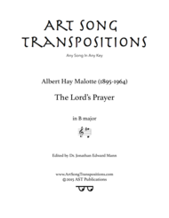 The Lord's Prayer (B major) Sheet Music by Albert Hay Malotte