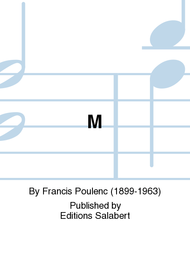 Metamorphoses Sheet Music by Francis Poulenc