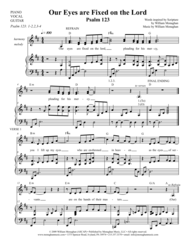 Our Eyes are Fixed on the Lord (Psalm 123) Sheet Music by Bill Monaghan