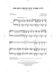 The Boy From New York City Sheet Music by Manhattan Transfer