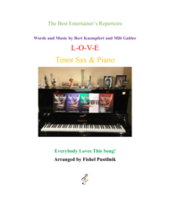 "L-O-V-E" for Tenor Sax and Piano Sheet Music by Nat "King" Cole