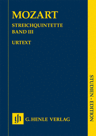 String Quintets - Volume III Sheet Music by Wolfgang Amadeus Mozart