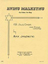 Avinu Malkeynu Sheet Music by Max Janowski