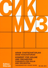 Violin Concerto Sheet Music by Aram Ilyich Khachaturian