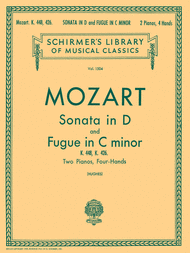 Sonata in D and Fugue in C Minor Sheet Music by Wolfgang Amadeus Mozart