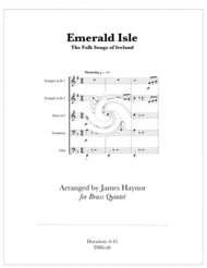 Emerald Isle - The Folk Songs of Ireland for Brass Quintet Sheet Music by Traditional