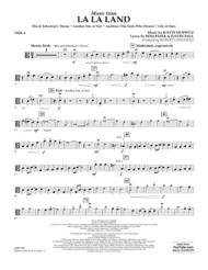 Music from La La Land - Viola Sheet Music by Justin Hurwitz