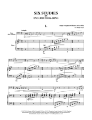 Six Studies in English Folksong arranged for Tuba or Bass Trombone and Piano Sheet Music by Ralph Vaughan Williams
