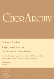 Regina coeli laetare Sheet Music by Antonio Caldara