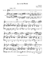 Joy to the World for Soprano Sax or Clarinet Solo with Piano Accompaniment (Latin) Sheet Music by Debra E. Stempien