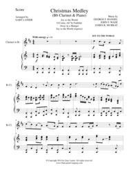 CHRISTMAS JOY MEDLEY (Bb Clarinet/Piano and Clar Part) Sheet Music by George F. Handel