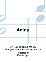 Adinu Sheet Music by Traditional Sufi Melody