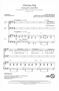 Glorious Day (Living He Loved Me) (arr. Mary McDonald) Sheet Music by Casting Crowns