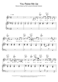 You Raise Me Up Sheet Music by Westlife