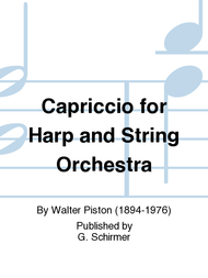 Capriccio for Harp and String Orchestra Sheet Music by Walter Piston
