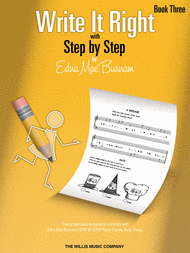 Write It Right - Book 3 Sheet Music by Edna-Mae Burnam