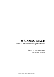 WEDDING MARCH - Felix B. Mendelssohn - Arr. for Organ 3 staff Sheet Music by Felix B. Mendelssohn