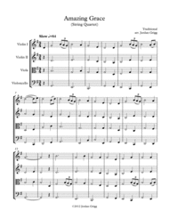 Amazing Grace (String Quartet) Sheet Music by Unknown