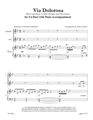 Via Dolorosa (for SA Duet with Piano Accompaniment) Sheet Music by Sandi Patty