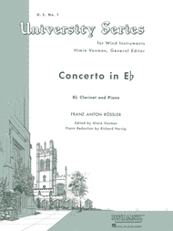 Concerto in E Flat Sheet Music by Anton Rosler