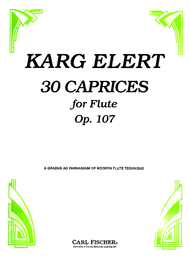 3 Caprices For Flute Sheet Music by Sigfrid Karg-Elert