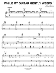 While My Guitar Gently Weeps Sheet Music by George Harrison
