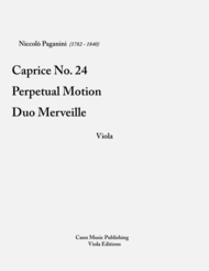 Niccolo Paganini: Collection for Viola Sheet Music by Nicolo Paganini