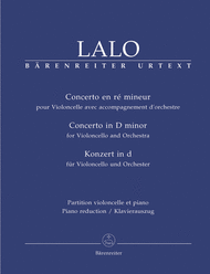 Concerto for Violoncello and Orchestra d minor Sheet Music by Edouard Lalo