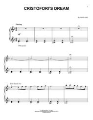 Cristofori's Dream Sheet Music by David Lanz