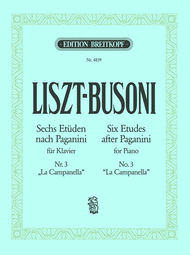 6 Etudes after Paganini Sheet Music by Franz Liszt