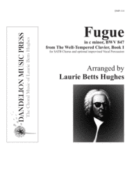Fugue [SATB] Sheet Music by Johann Sebastian Bach