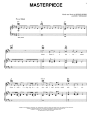 Masterpiece Sheet Music by Danny Gokey