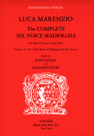 Luca Marenzio: The Complete Six Voice Madrigals Volume 5 Sheet Music by Luca Marenzio