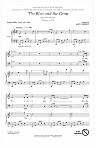 The Blue And The Gray Sheet Music by John Purifoy