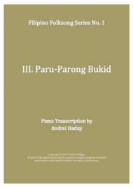 Paru-Parong Bukid - arranged for Piano Solo Sheet Music by Andrei Hadap