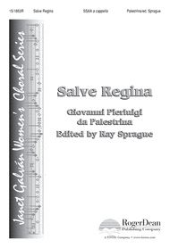 Salve Regina Sheet Music by G.P. di Palestrina