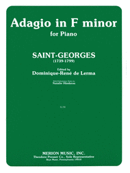 Adagio in F Minor Sheet Music by Chevalier De Saint-Georges