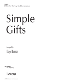 Simple Gifts Sheet Music by Lloyd Larson