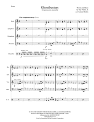 Ghostbusters - for percussion quintet - bells