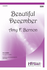 Beautiful December Sheet Music by Amy F Bernon