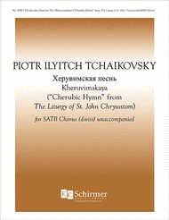 The Liturgy of St. John Chrysostom: Cherubic Hymn [Kheruvimskaya] Sheet Music by Peter Ilyich Tchaikovsky
