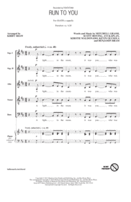 Run To You Sheet Music by Scott Hoying