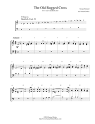 The Old Rugged Cross - for 3-octave handbell choir Sheet Music by George Bennard