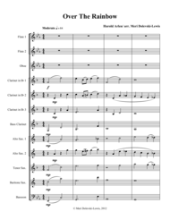 Somewhere over the Rainbow: for mixed woodwind ensemble Sheet Music by Judy Garland