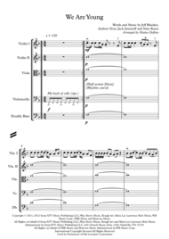 We are Young (String Orchestra) Sheet Music by fun.