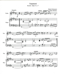 Traumerei (Reverie) Sheet Music by Robert Schumann