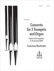 Concerto for Two Trumpets and Organ Sheet Music by Francesco Onofrio Manfredini