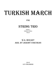 Turkish March for String Trio Sheet Music by Wolfgang Amadeus Mozart