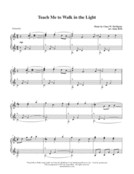 Teach Me to Walk in the Light Sheet Music by Clara W. McMaster